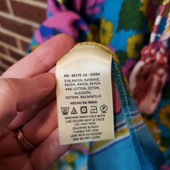 Lilka by Anthropologie Dinan Halter Handkerchief Floral Beach Midi Dress XS - Picture 7 of 8